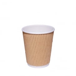      8oz Brown Ripple Cup 