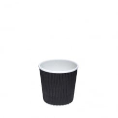 4oz Black Ripple Cup
