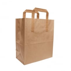 Brown Paper Bag With Handles - Medium