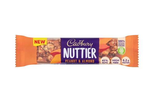 Cadbury Nuttier Peanut & Almond Chocolate Bar 40g