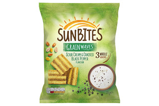 Walker's Sunbites Sour Cream & Pepper Multigrain Snacks 28g