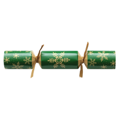 9" Standard Red & Green Snowflake Crackers