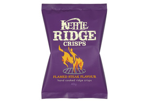 KETTLE Chips Ridged Steak Crisps