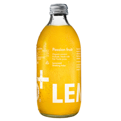 Lemonaid Organic Passion Fruit Sparkling Soft Drink Glass 