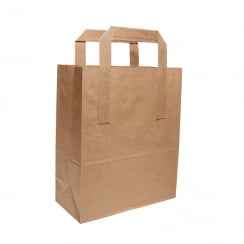 Brown Paper Bag With Handles - Small