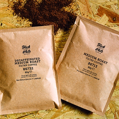 Black + White Coffee Co. Decaffeinated Medium Roast Filter Coffee