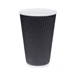 16oz Black Ripple Cup