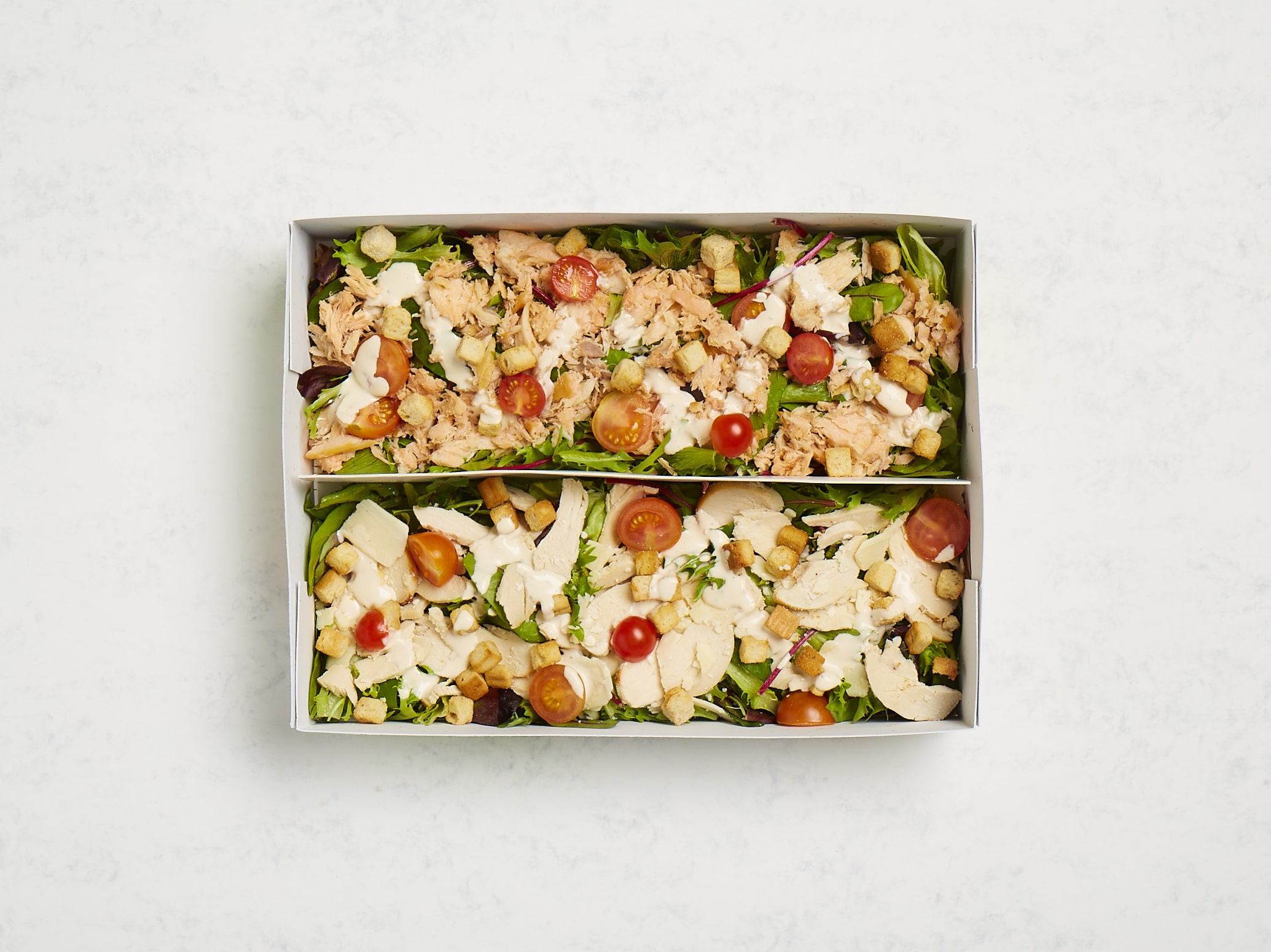 Chicken & Salmon Caesar Salad Platter