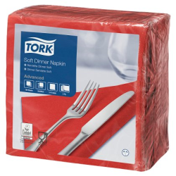 Tork® Dinner Napkin Red 3ply