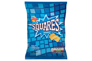 Walkers Squares Salt & Vinegar Snacks 27.5g