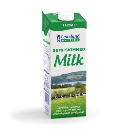 Lakeland UHT Semi Skimmed Milk