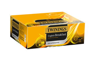 Twinings English Breakfast Decaffeinated 100 String & Tagged