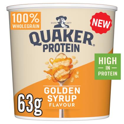 Quaker Oats Protein Golden Syrup Porridge Pot