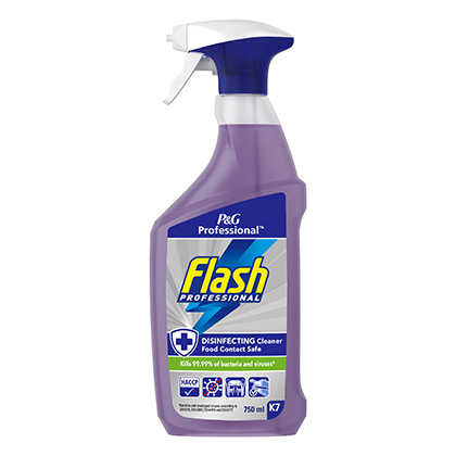 Flash Professional K1 Disinfecting Cleaning Spray for Food Surfaces