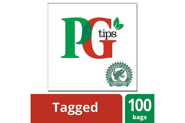 PG tips 100 Tagged Bags ack 12