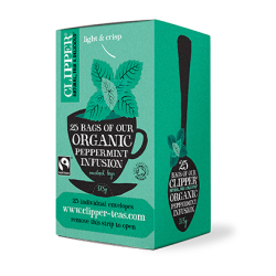 Clipper Fairtrade Organic Peppermint Infusion 25 Enveloped Tea Bags