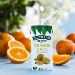 Orchard Grove Orange Juice Cartons Office Groceries