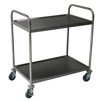 Stainless Steel Service Trolley 2 Tier