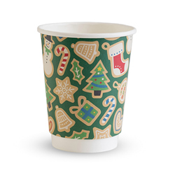 Compostable Christmas Cup 12oz