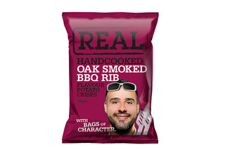Real Crisps Oak Smoked BBQ Rib 48x35g